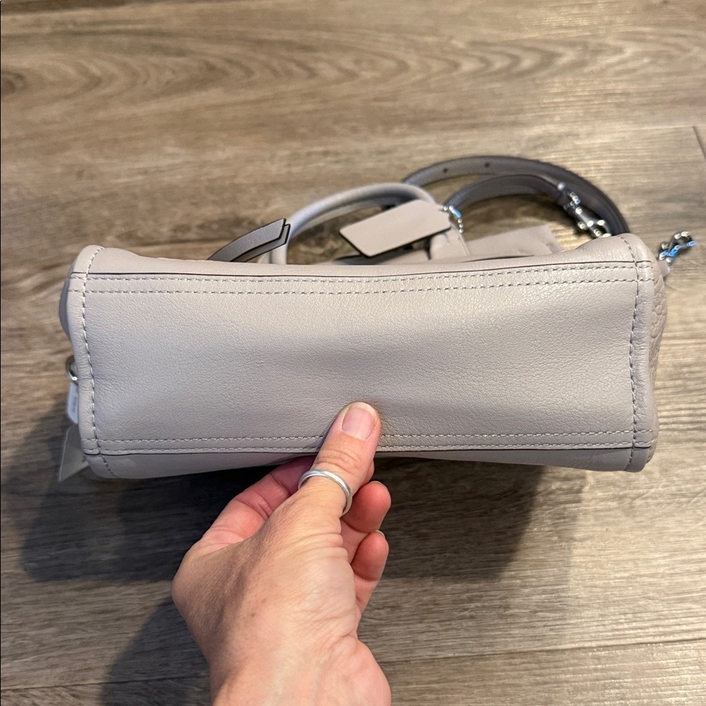 Coach Mini Bleeker Riley Crossbody Gray Bag - Picture 4 of 13